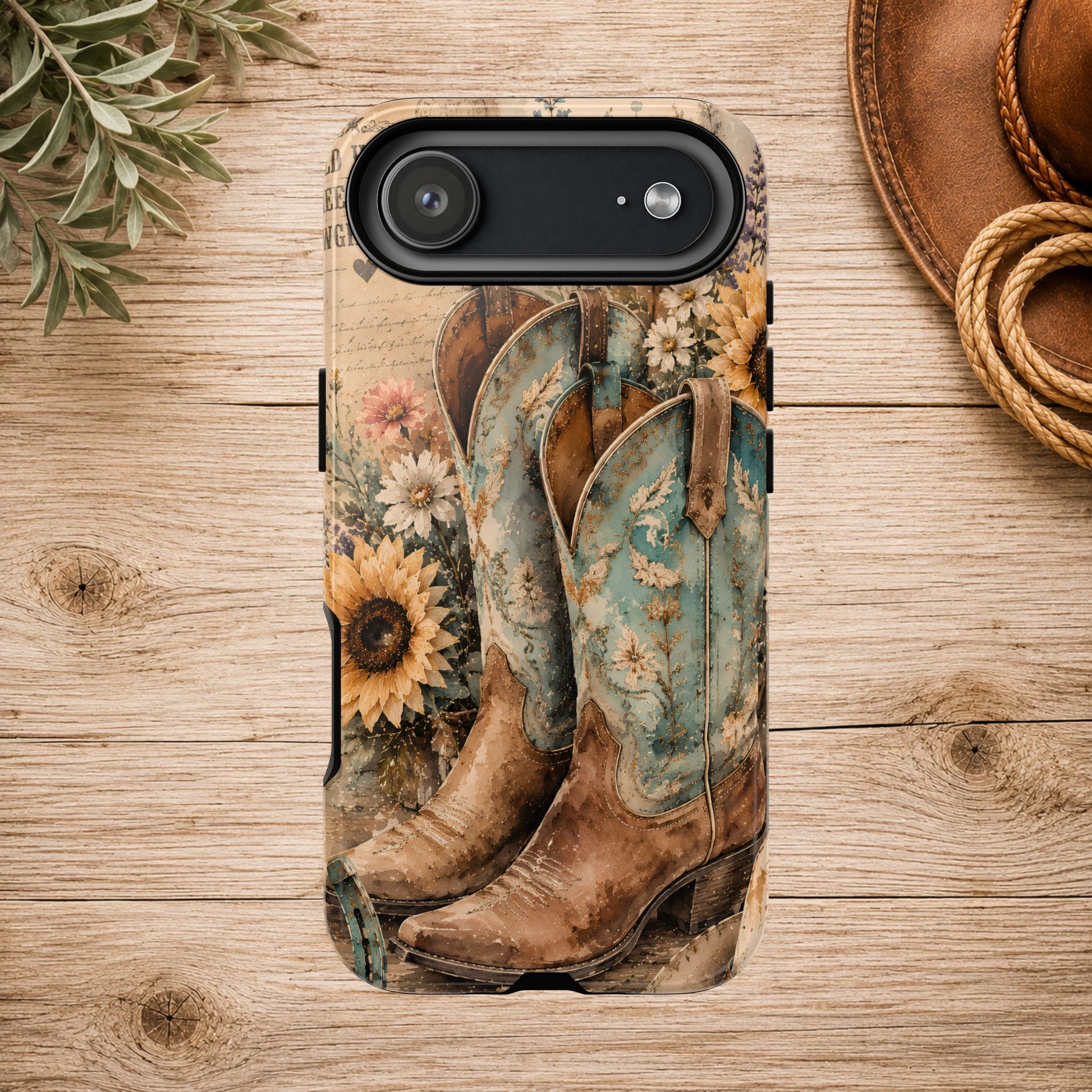 Rustique Sunflower Western iPhone Cover