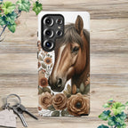 Painted Horse & Roses – Phone Case