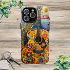 Floral Guitar- Phone Case
