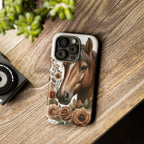 Painted Horse & Roses – Phone Case