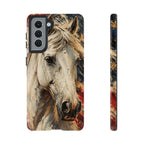 Patriotic White Horse Phone Case