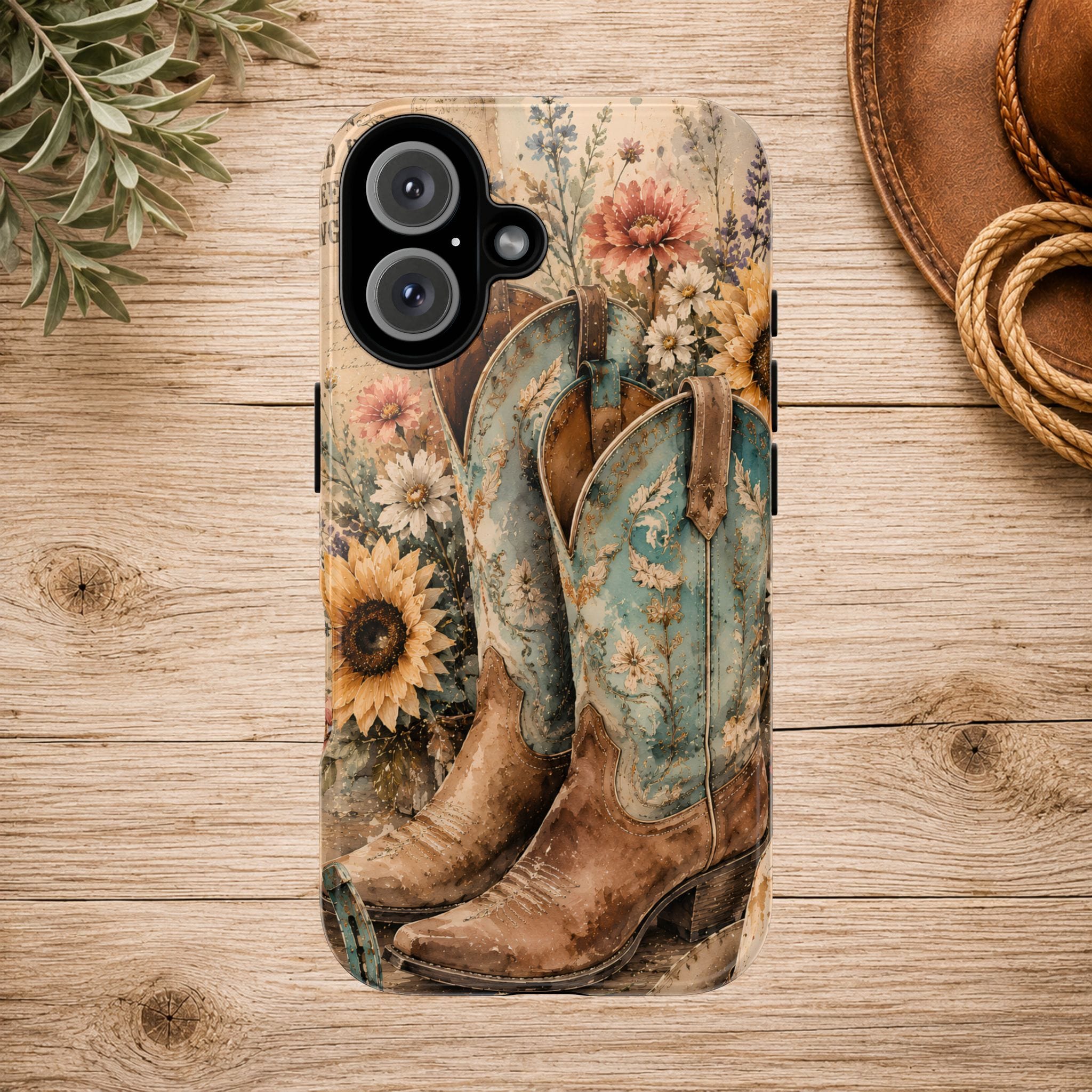 Rustique Sunflower Western iPhone Cover