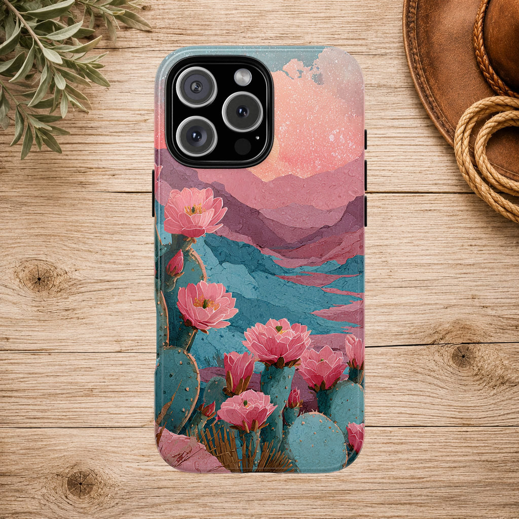 Desert Bloom Sunset Phone Case