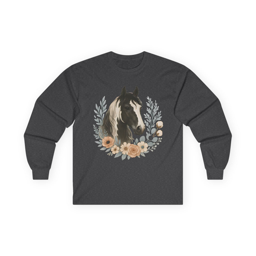 Equine Floral Long Sleeve Tee