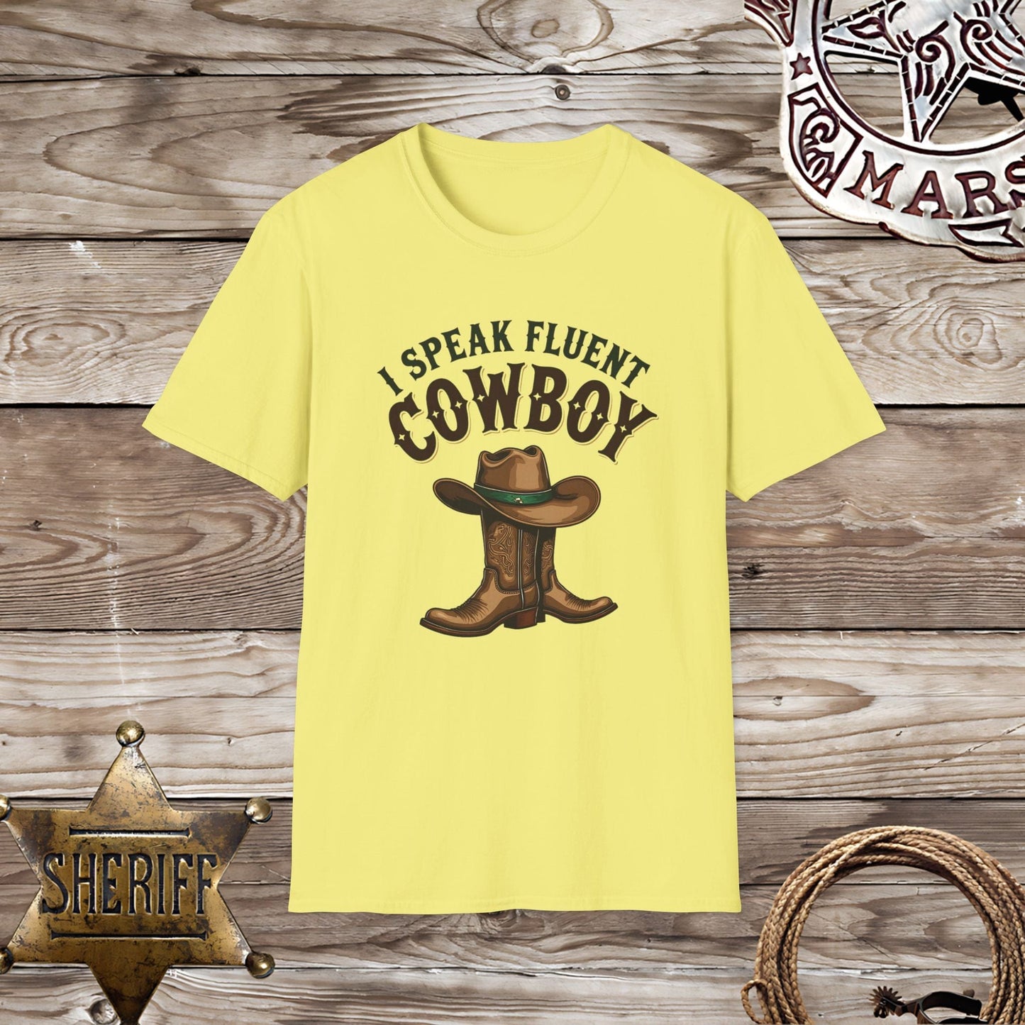 Softstyle UnisexT-Shirt: Speak Fluent Cowboy