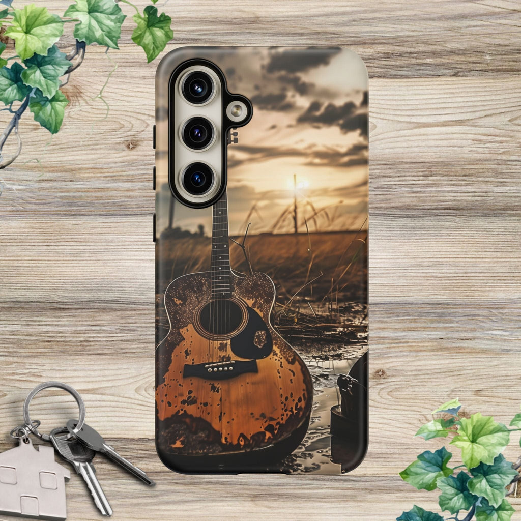 Guitar in a Wet Field -Phone Case
