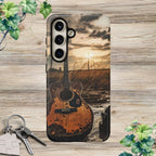 Guitar in a Wet Field -Phone Case