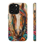 Boho Wildflower Horse Phone Case