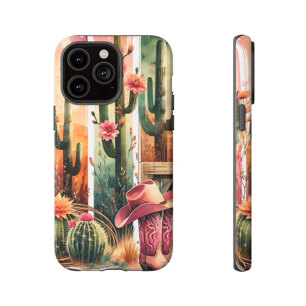 Southwestern Floral Cactus -Tough Case