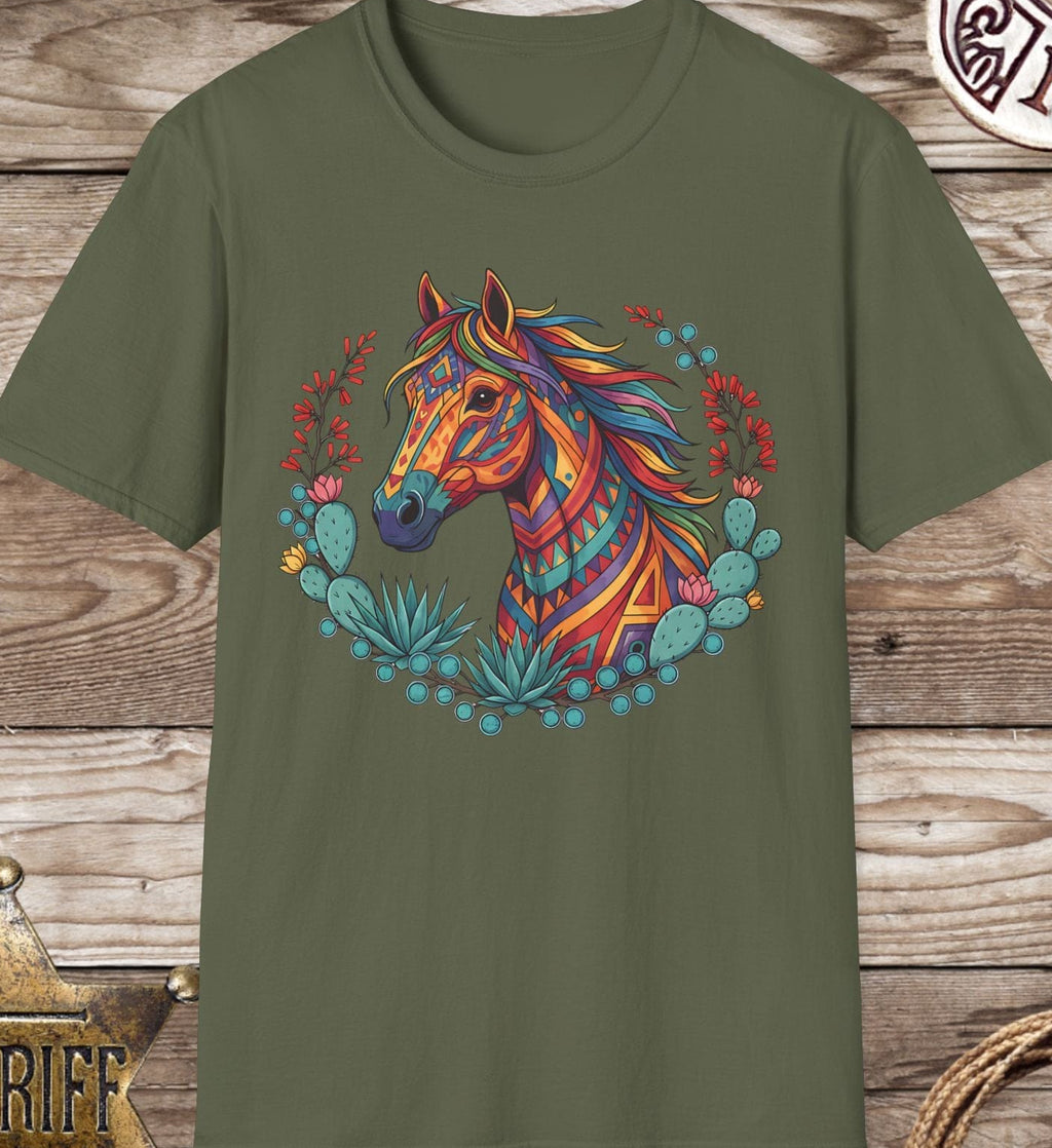 Vibrant Horse Art Unisex T-Shirt