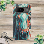 Colorful Horse Head – Turquoise