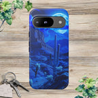 Blue Desert Moon Phone Case