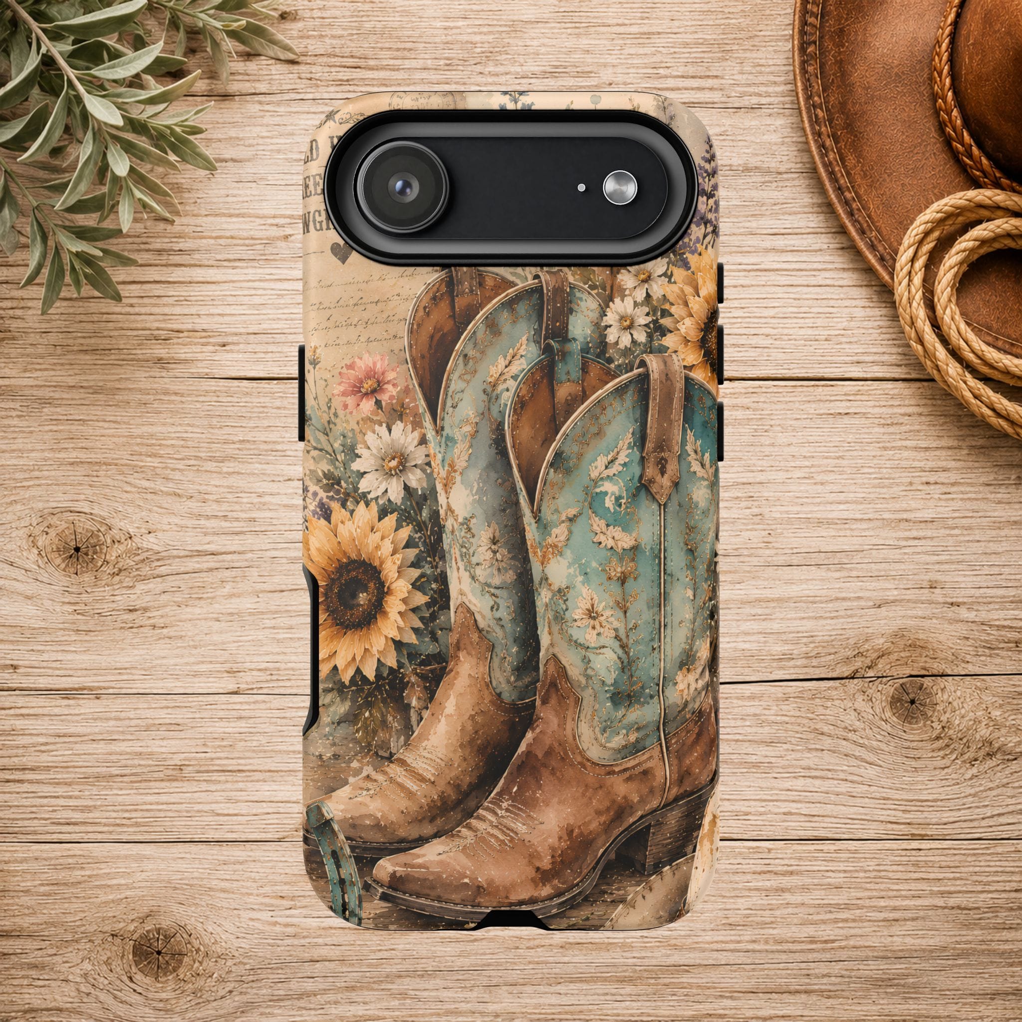 Rustique Sunflower Western iPhone Cover