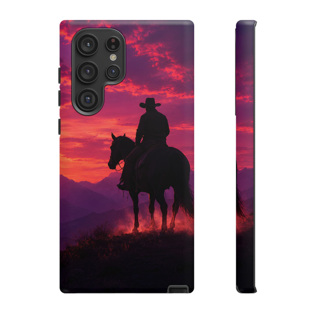 Cowboy Sunset Horseback Phone Case