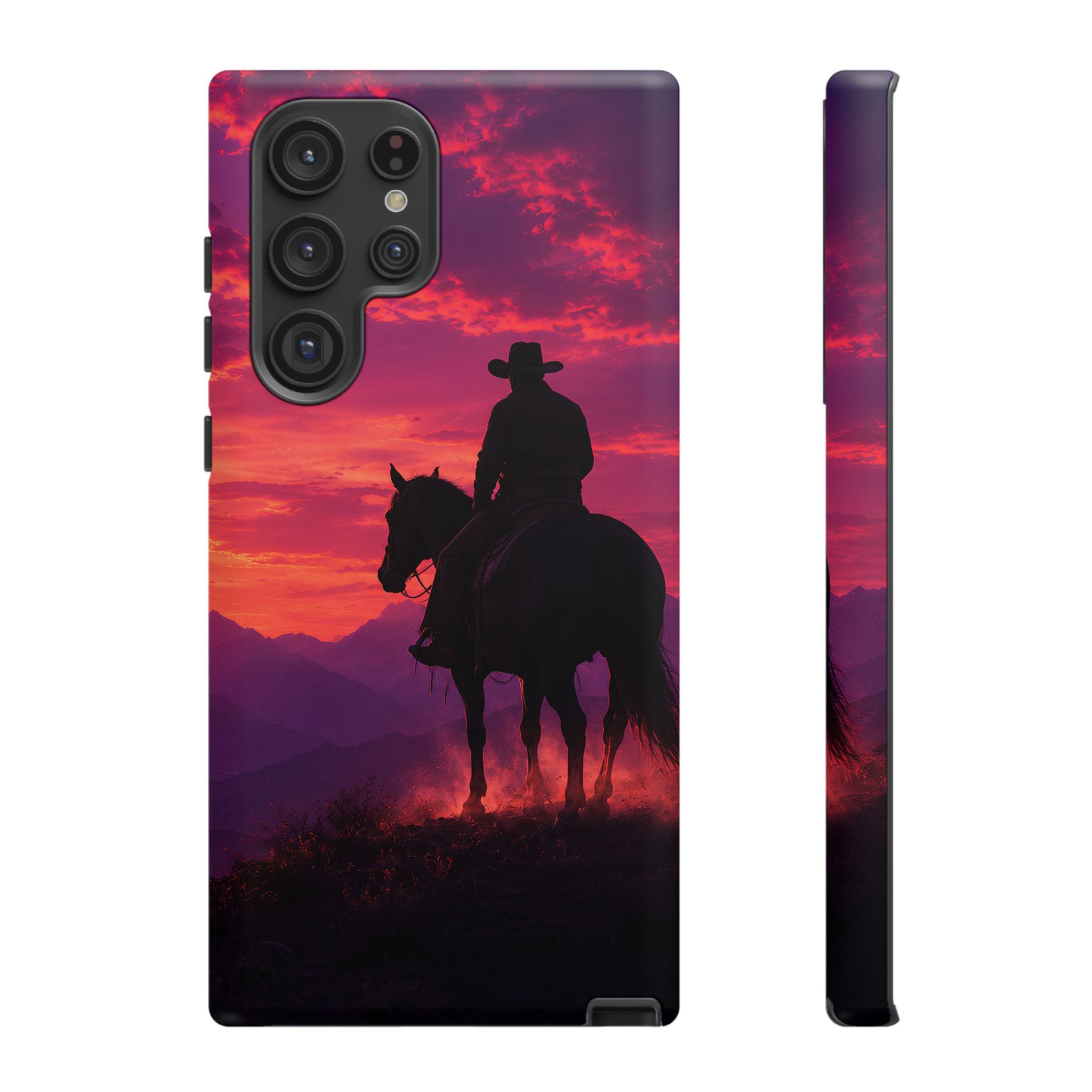 Cowboy Sunset Horseback Phone Case