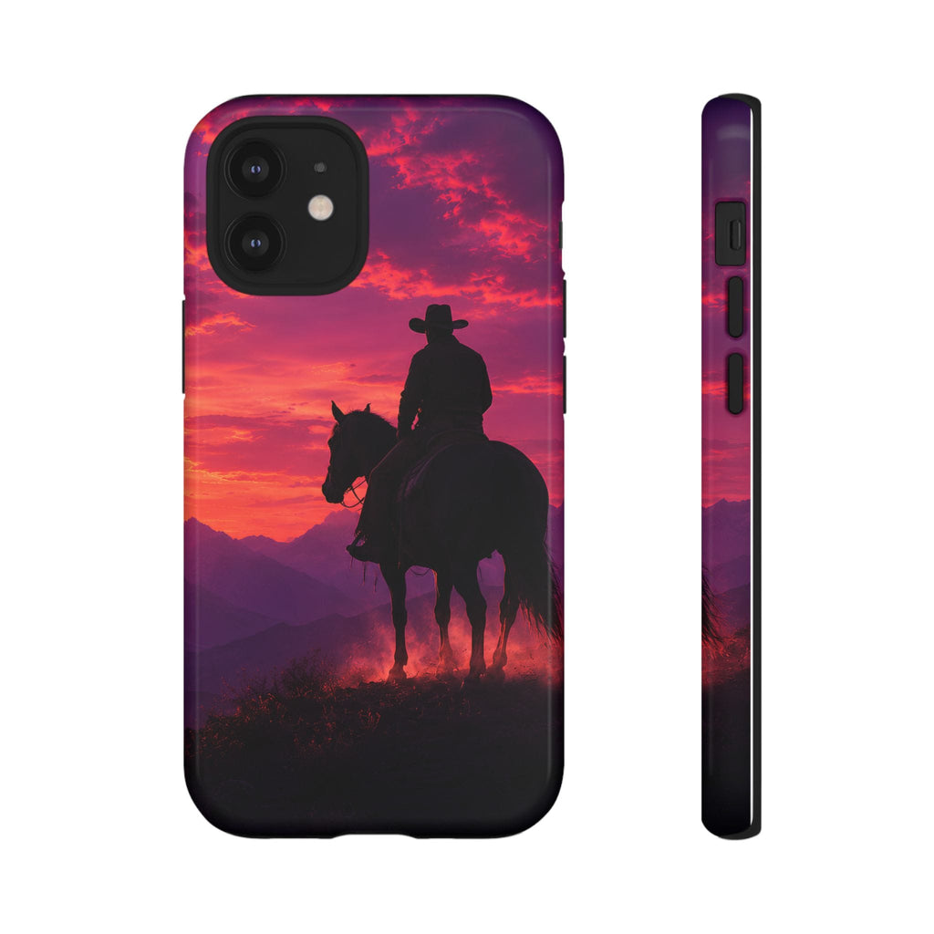 Cowboy Sunset Horseback Phone Case