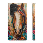 Boho Wildflower Horse Phone Case