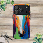 Colorful Horses Head - Phone Case