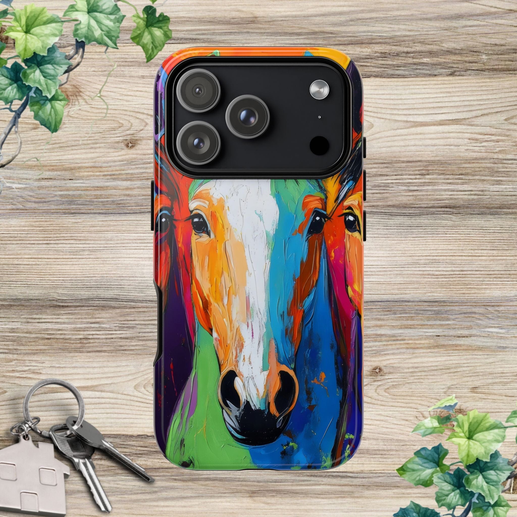 Colorful Horses Head - Phone Case
