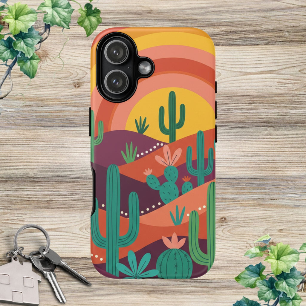 Desert Sunset Cactus Phone Case