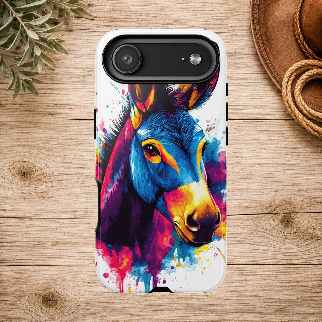 Color Splash Donkey Phone Case
