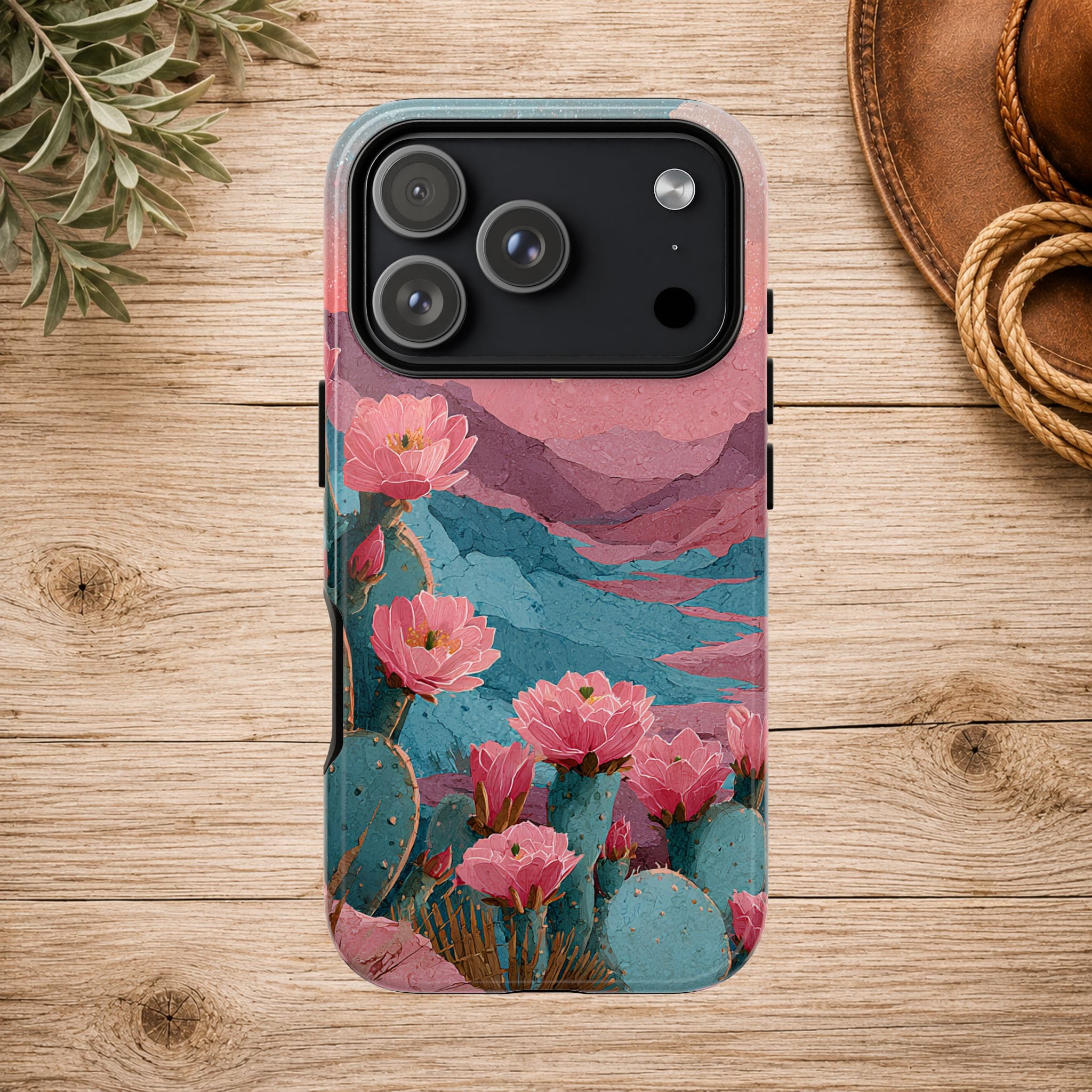 Desert Bloom Sunset Phone Case