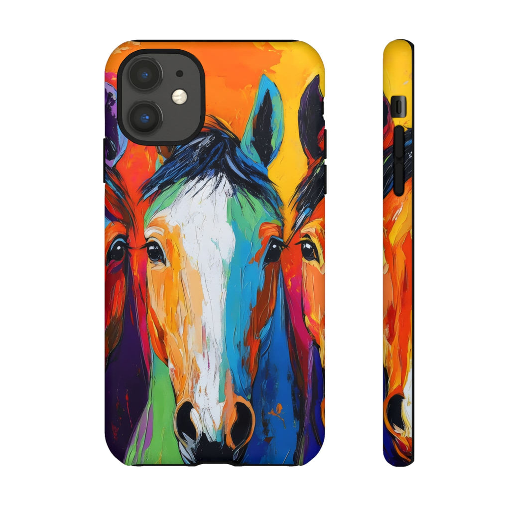 Colorful Horse Head Phone Case