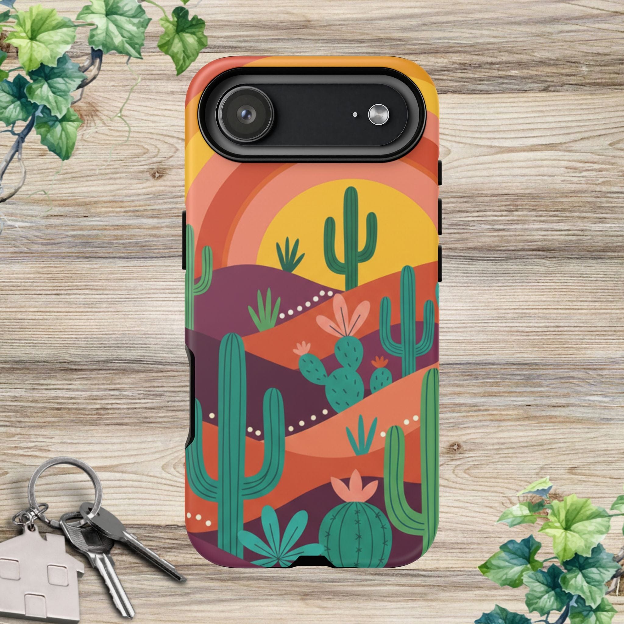 Desert Sunset Cactus Phone Case