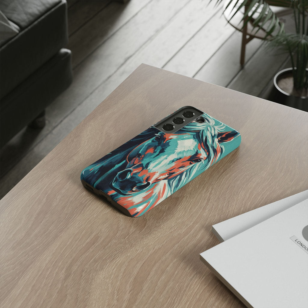 Colorful Horse Head – Turquoise