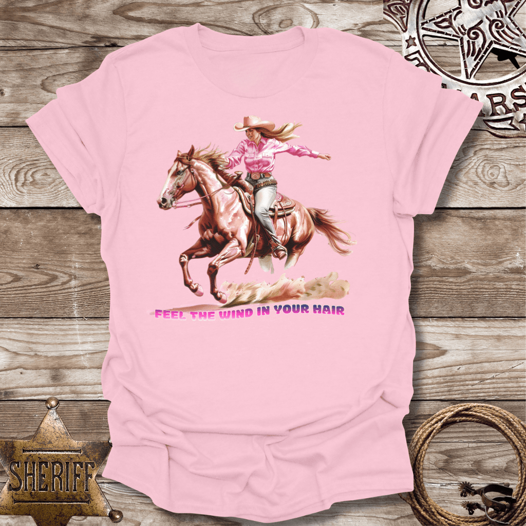 Cowgirl Wind in Your Hair-T-Shirt