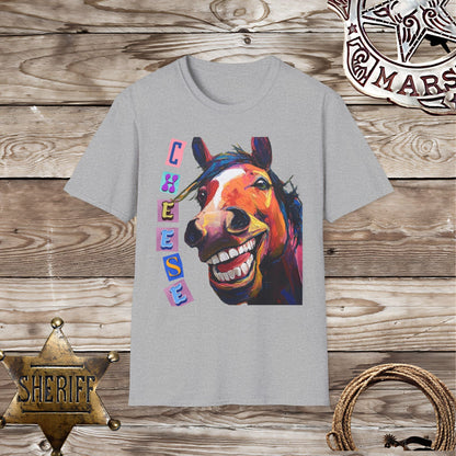 Softstyle Unisex T-Shirt: Horse say Cheese