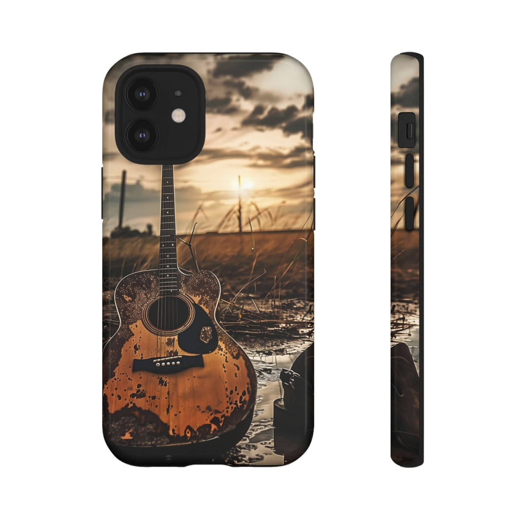Guitar in a Wet Field -Phone Case