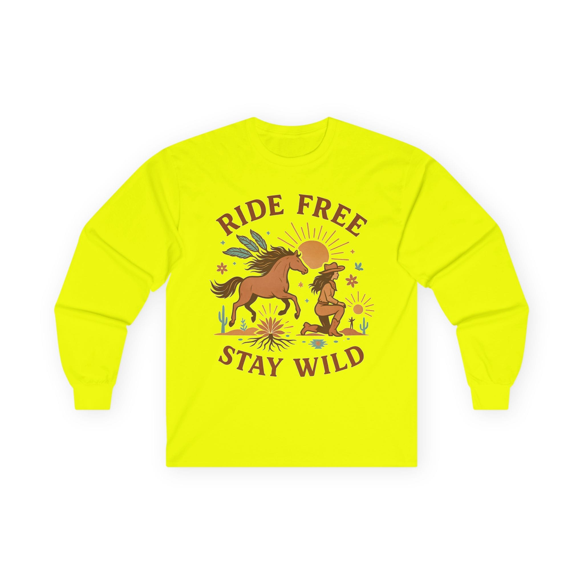 Ride Free Stay Wild Boho Style-Long Sleeve T-Shirt