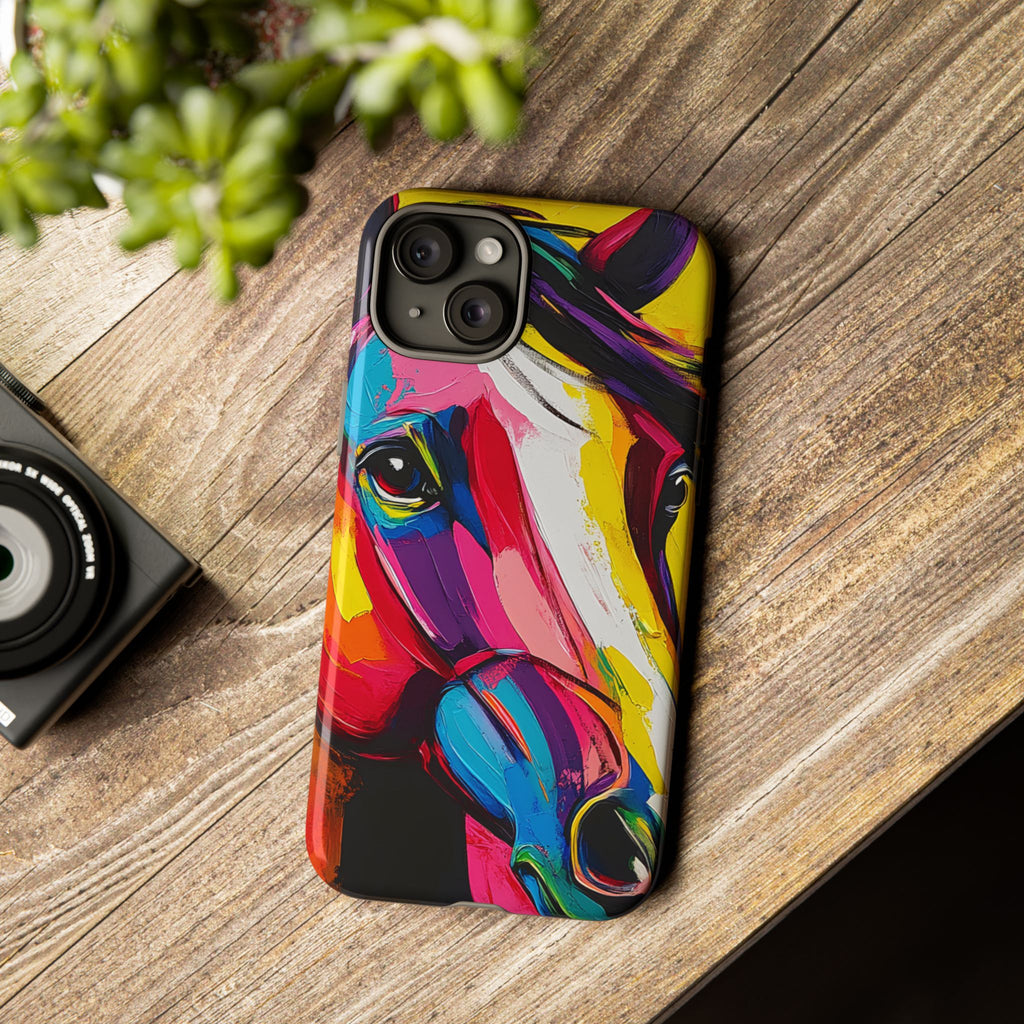 Abstract Colorful Horse Phone Case