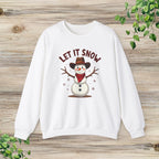Let It Snow Cowboy Snowman Western Christmas Sweatshirt