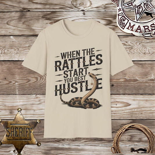 Funny Rattlesnake Hustle -T-Shirt
