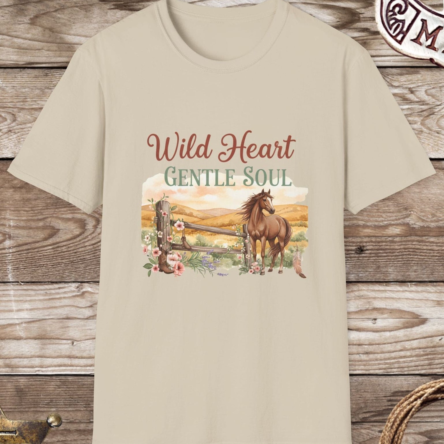 Wild Heart Gentle Soul Horse T-Shirt