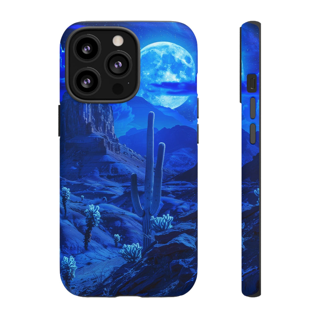 Blue Desert Moon Phone Case