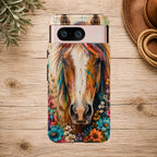 Boho Wildflower Horse Phone Case