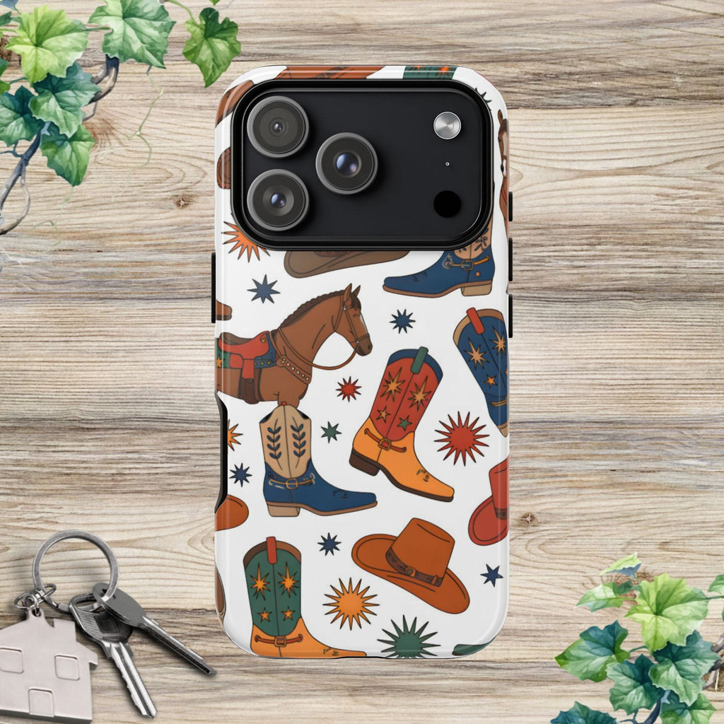 Cowboy Boots, Hats & Horses Phone Case