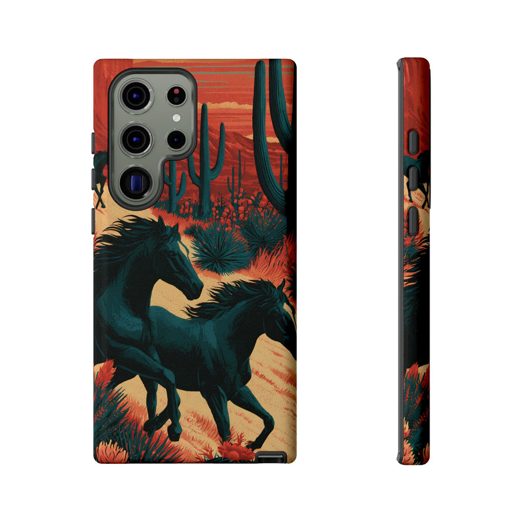 Desert Run Wild Horse Phone Case
