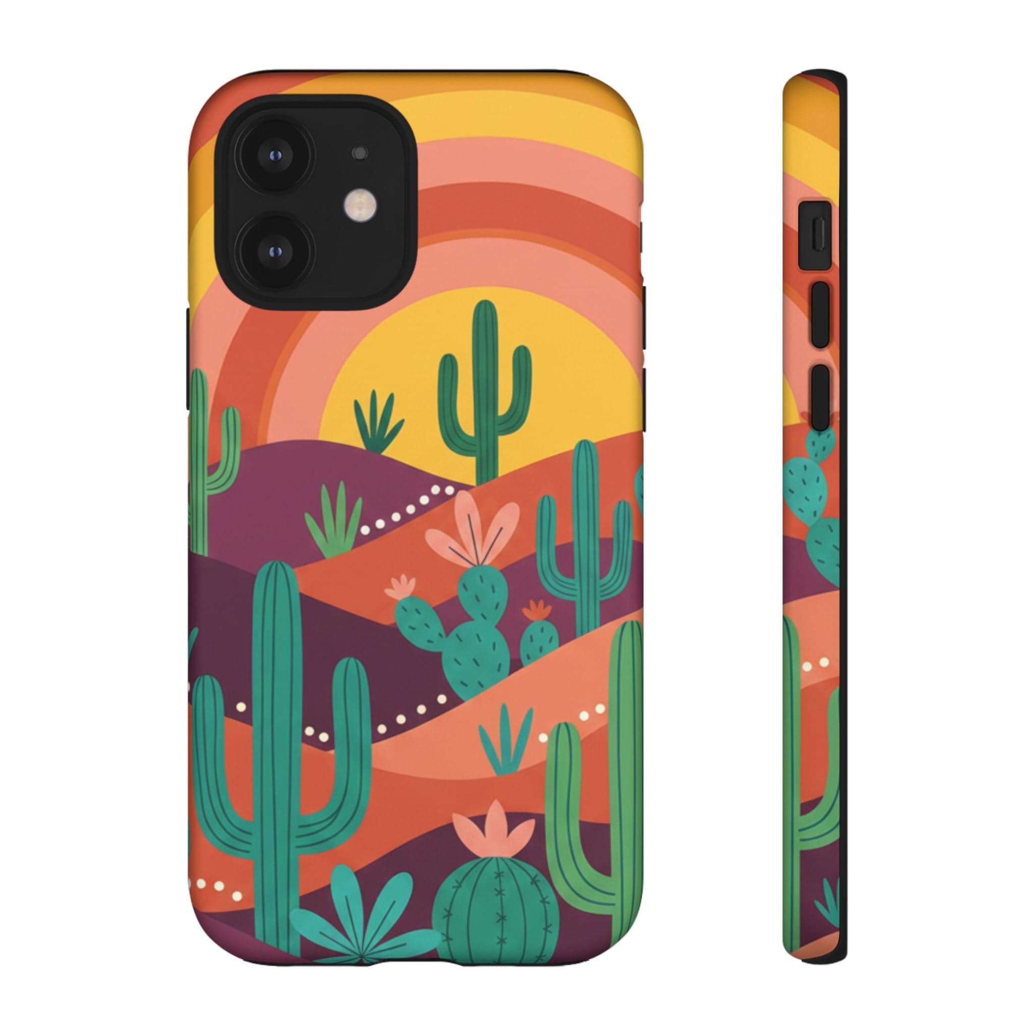 Desert Sunset Cactus Phone Case