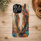 Boho Wildflower Horse Phone Case