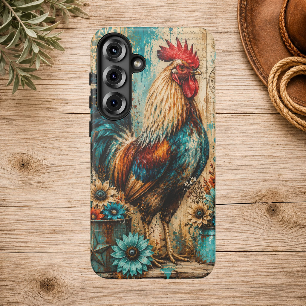 Rustic Farmhouse Rooster Phone Case