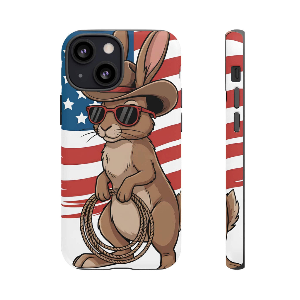 Patriotic Cowboy Bunny Phone Case