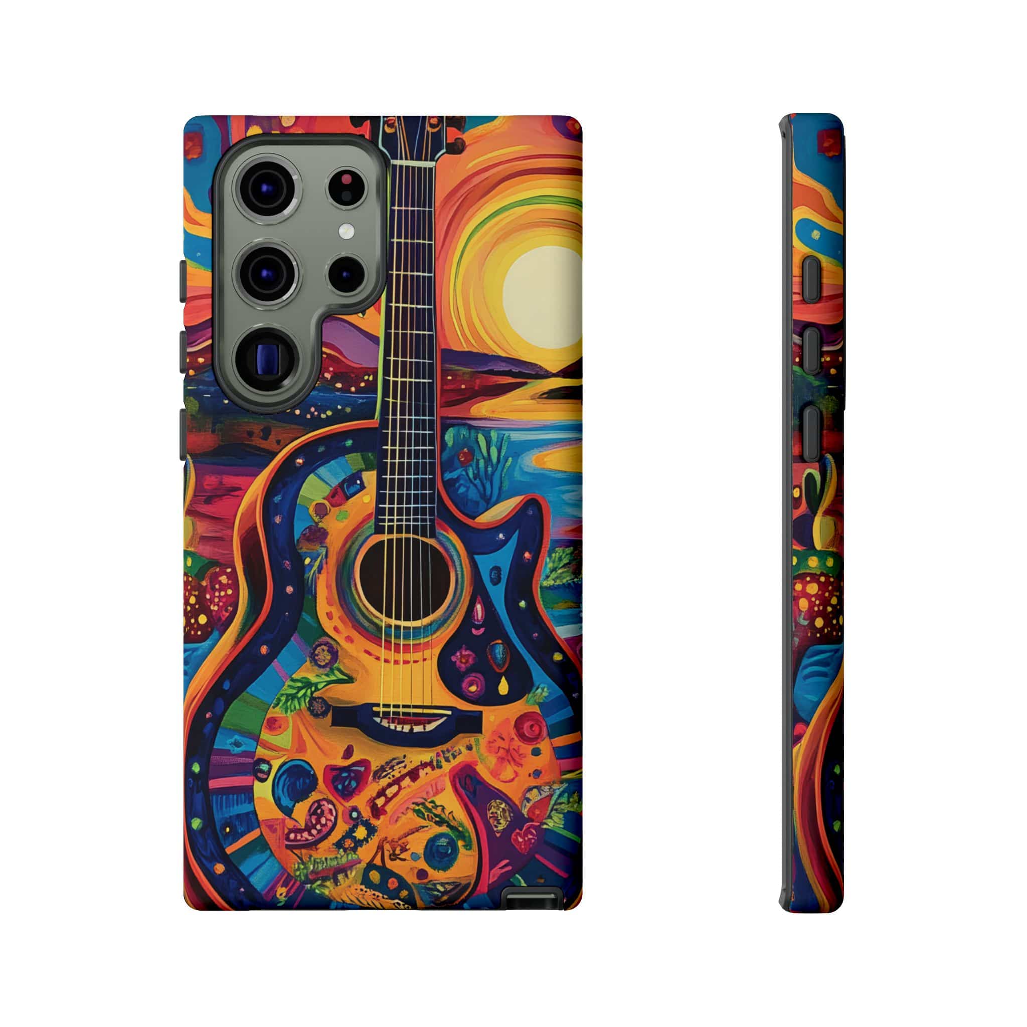 Psychedelic Sunset Guitar Phone Case