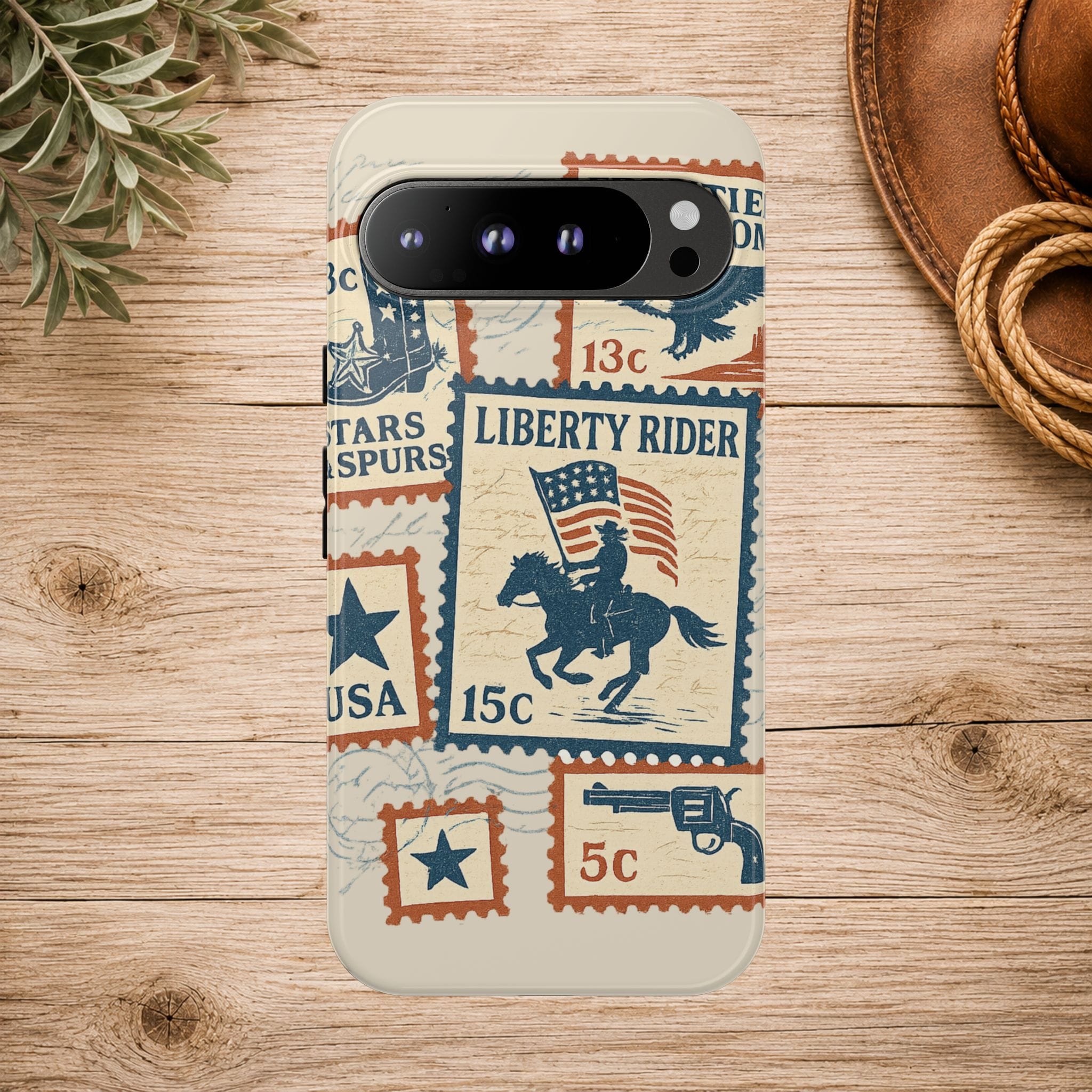 Liberty Rider Vintage Western Patriotic Phone Case