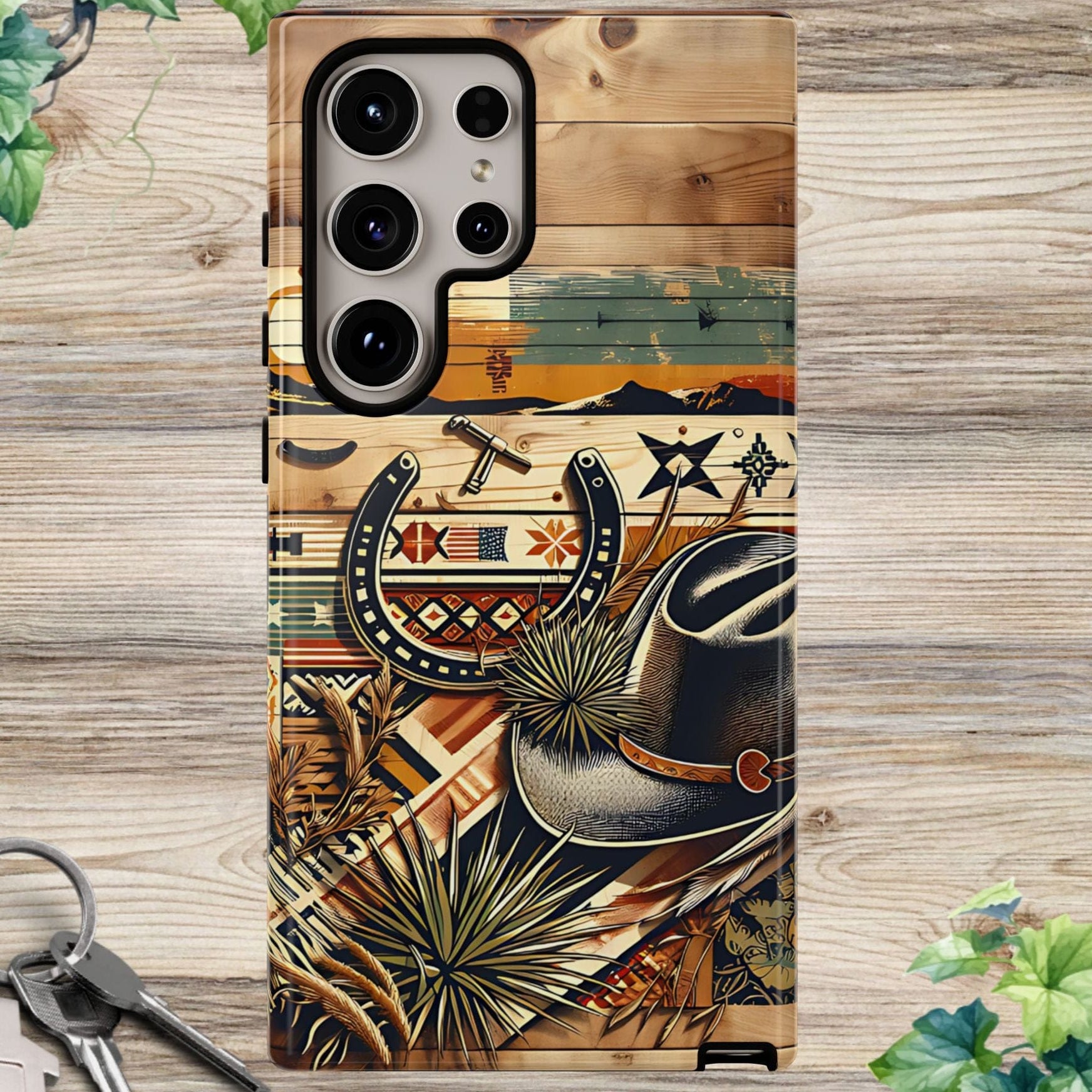 Hat and Horseshoes -Phone Case