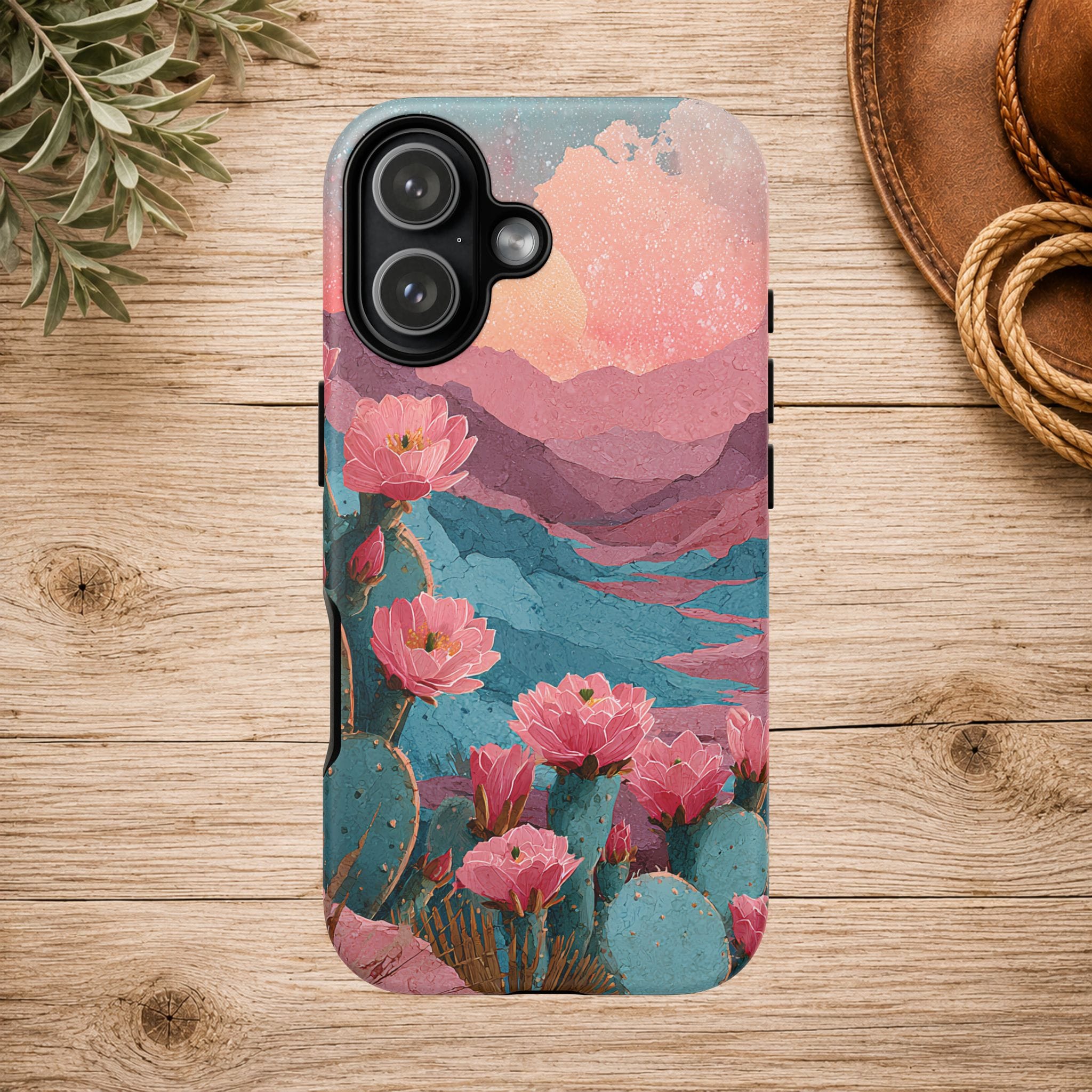 Desert Bloom Sunset Phone Case