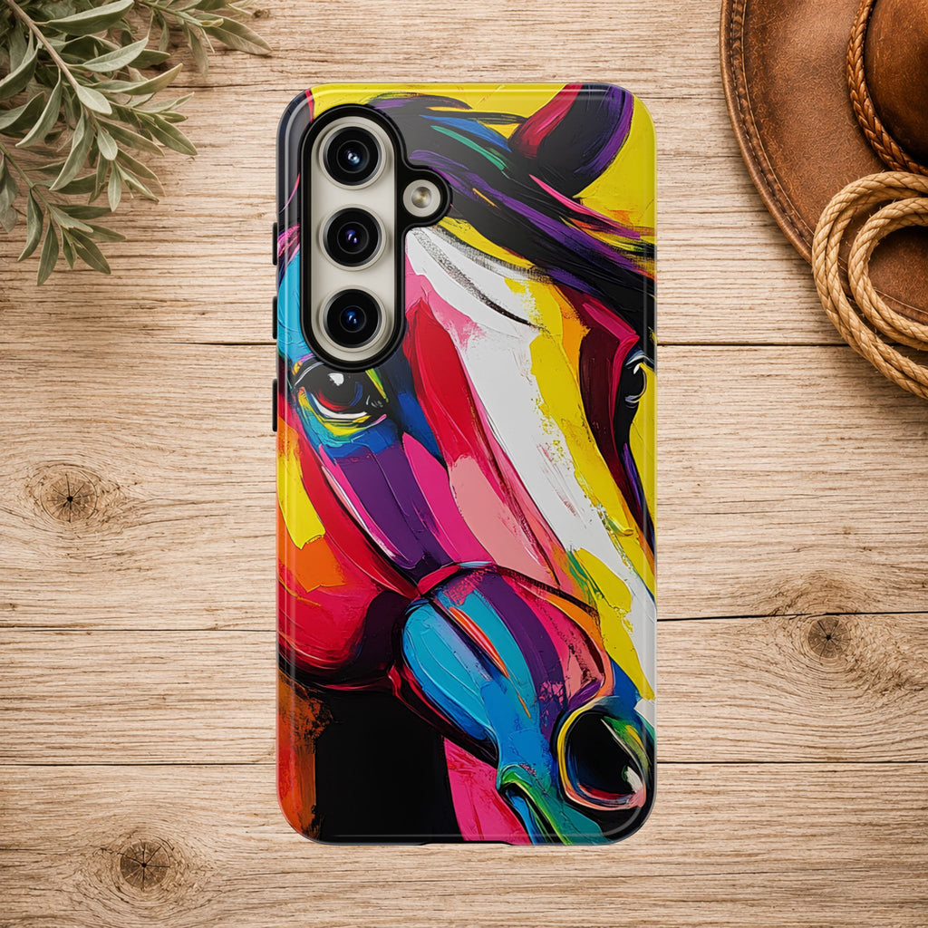 Abstract Colorful Horse Phone Case